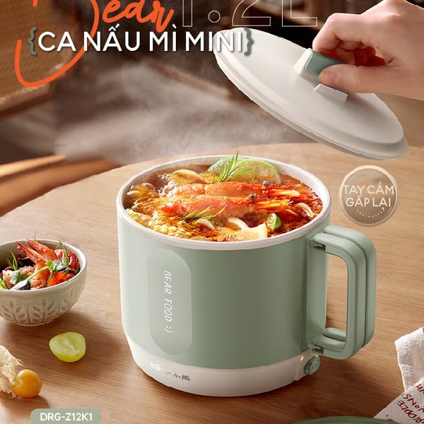 Nồi điện đa năng Bear MC-4H12J - 1.2L