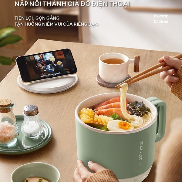 Nồi điện đa năng Bear MC-4H12J - 1.2L