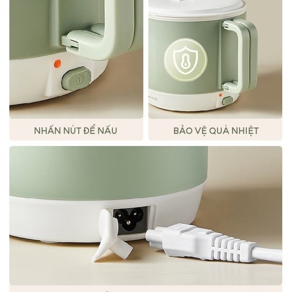 Nồi điện đa năng Bear MC-4H12J - 1.2L
