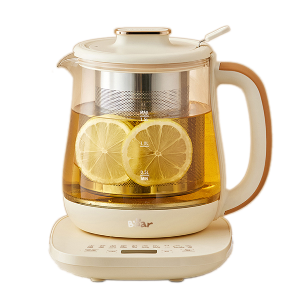 Ấm đun pha trà 1.5L siêu tốc Bear HLP-H156FJ (YSH-E15X1), Công suất 800W, Giữ nhiệt, Kèm Lõi Lọc, Bảo Hành 18 Tháng