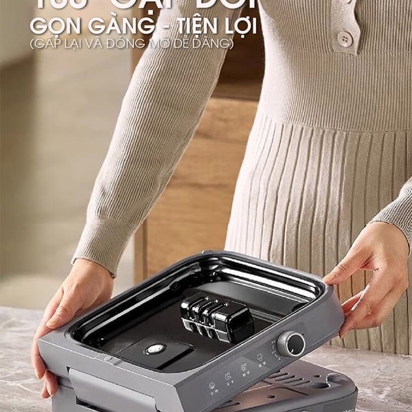 Nồi lẩu điện 2 ngăn Bear HP-5H80M47 - 8L