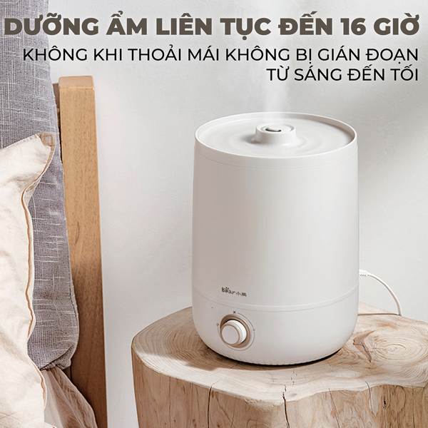 Máy phun sương tạo ẩm không khí Bear HUF-H456TX (JSQ-C45U1), dung tích 4.5L, công suất lớn,  không ồn, bảo hành 18 tháng