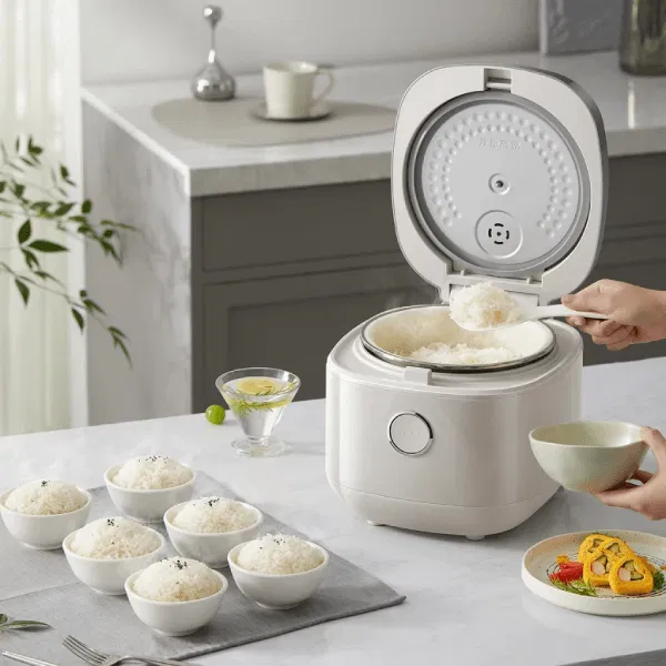 Nồi cơm điện 4L đa năng Bear RC-4H40Y, Công suất 800W, Nấu cơm,Cháo,Canh cho 2-4 người,BH 18 Tháng