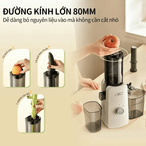 Máy ép chậm Bear SJ-4H01U
