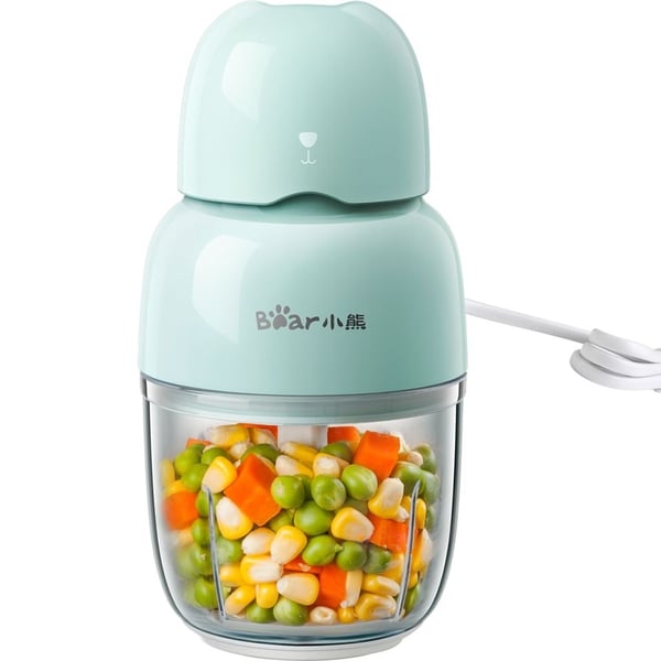 Máy Xay Ăn Dặm Cho Bé Bear Mini 0.3L Bear CH-4H01T (QSJ-B01P1), 120W, 3 Lưỡi Dao Inox, BH 18 Tháng