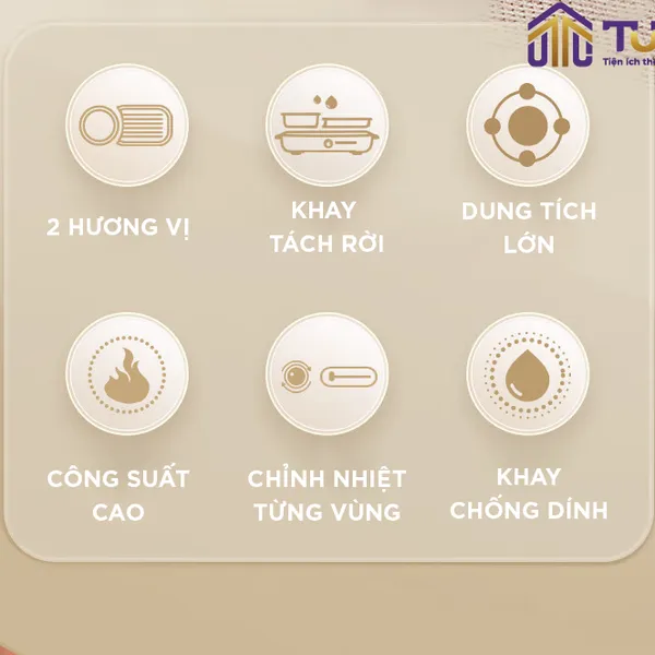 Nồi điện nấu lẩu và nướng 2 ngăn Bear DKL-C15L1