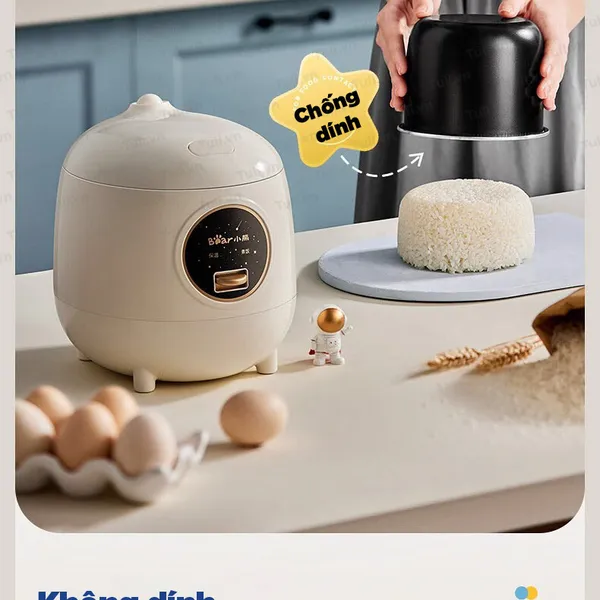 Nồi cơm 1.2L Bear DFB-B12W1