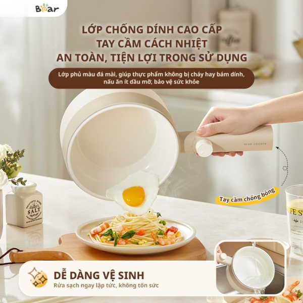 Nồi lẩu điện đa năng 1.6L Bear MC-4H16F