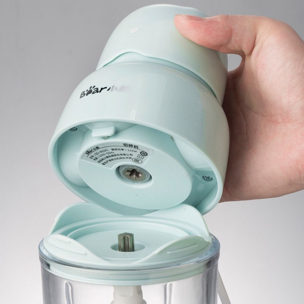 Máy Xay Ăn Dặm Cho Bé Bear Mini 0.3L Bear CH-4H01T (QSJ-B01P1), 120W, 3 Lưỡi Dao Inox, BH 18 Tháng