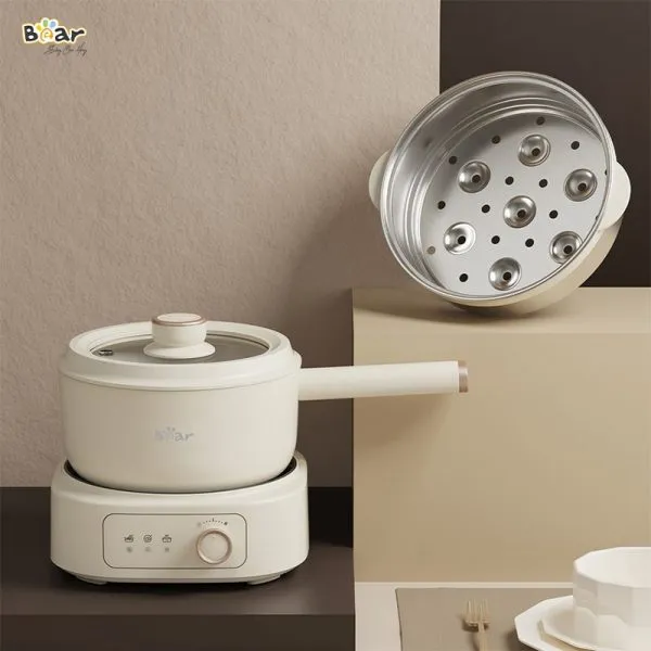 Bếp đa năng mini Bear DHG-D25D1 (Có khay hấp)