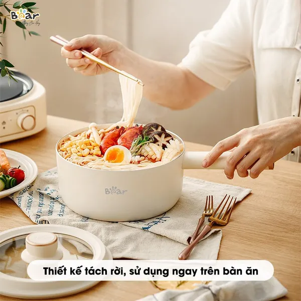 Bếp đa năng mini Bear DHG-D25D1 (Có khay hấp)