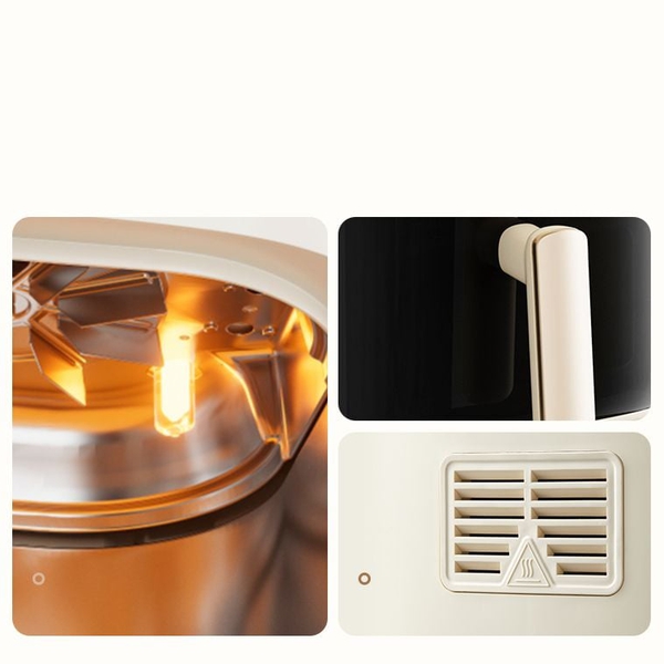 Nồi chiên không dầu Bear AF-4H15K(QZG-J15M1), Dung tích 5L, Hẹn giờ, Tháo rời dễ vệ sinh, Bảo Hành 18 Tháng