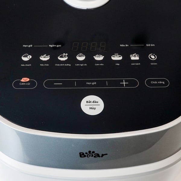 Nồi cơm điện 4L đa năng Bear RC-4H40Y, Công suất 800W, Nấu cơm,Cháo,Canh cho 2-4 người,BH 18 Tháng