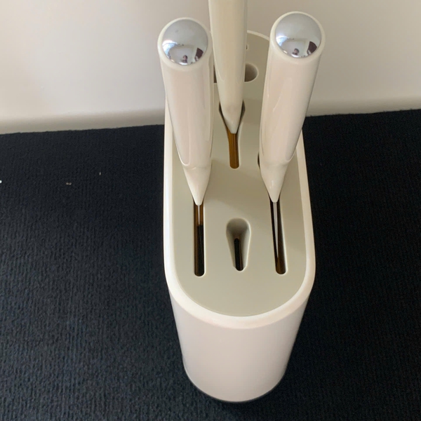 Bộ Dao Kéo Nhà Bếp Đa Năng Bear CP-JP008, Kèm Đế Đỡ Kháng Khuẩn, Chất Liệu Inox 40Cr13 Chống Gỉ Sét