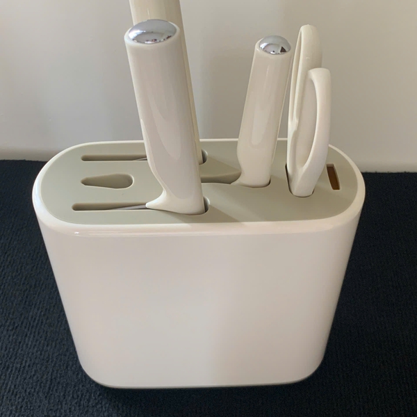 Bộ Dao Kéo Nhà Bếp Đa Năng Bear CP-JP008, Kèm Đế Đỡ Kháng Khuẩn, Chất Liệu Inox 40Cr13 Chống Gỉ Sét
