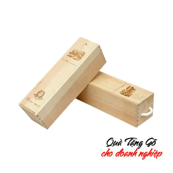 Hộp rượu vang gỗ