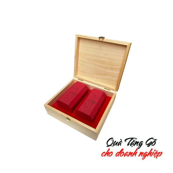 Hộp trà gỗ