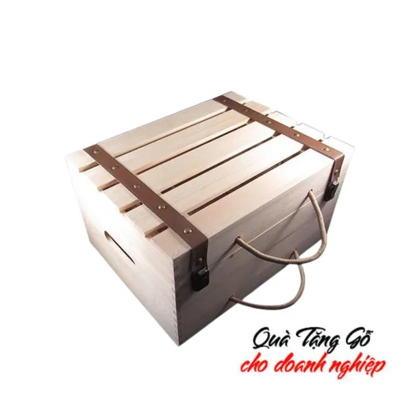 Hộp rượu gỗ cao cấp