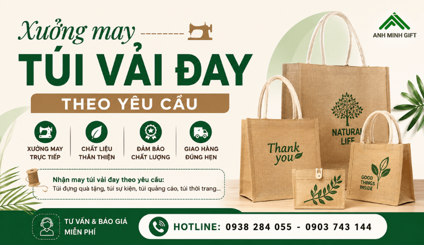 Những lưu ý quan trọng về kích thước khi thiết kế túi vải đay theo yêu cầu