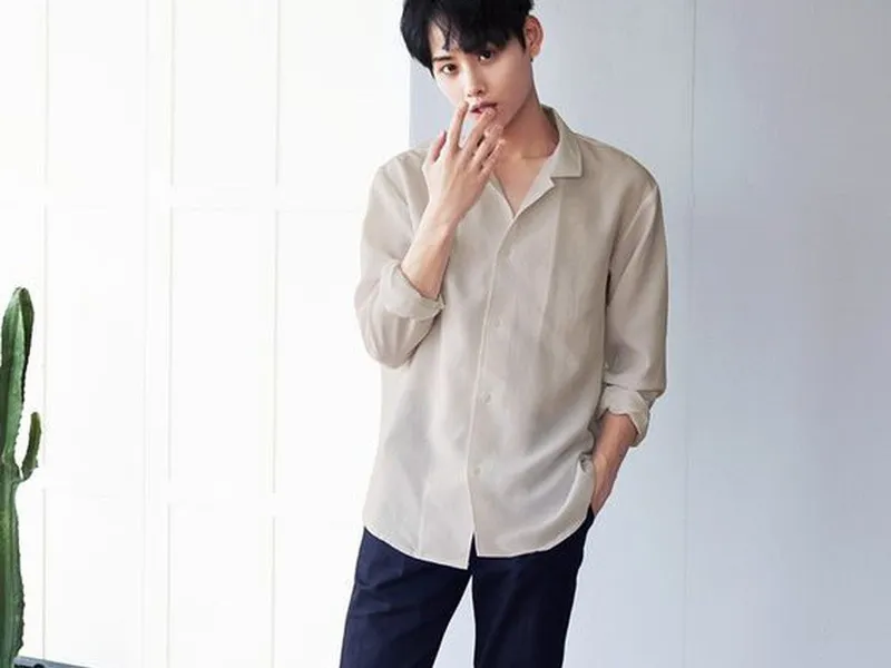 ÁO SƠ MI CỔ VEST HÀN QUỐC (BE)