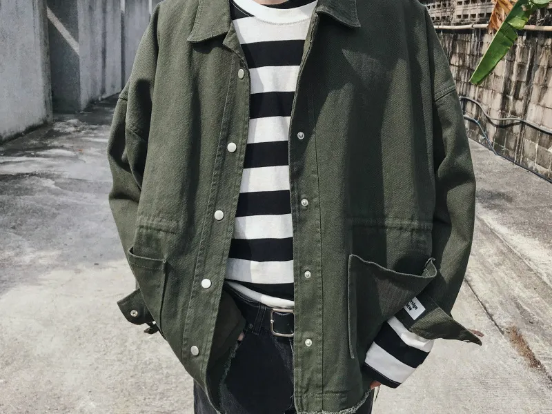 ÁO KHOÁC NAM HÀN QUỐC BASIC (XANH)