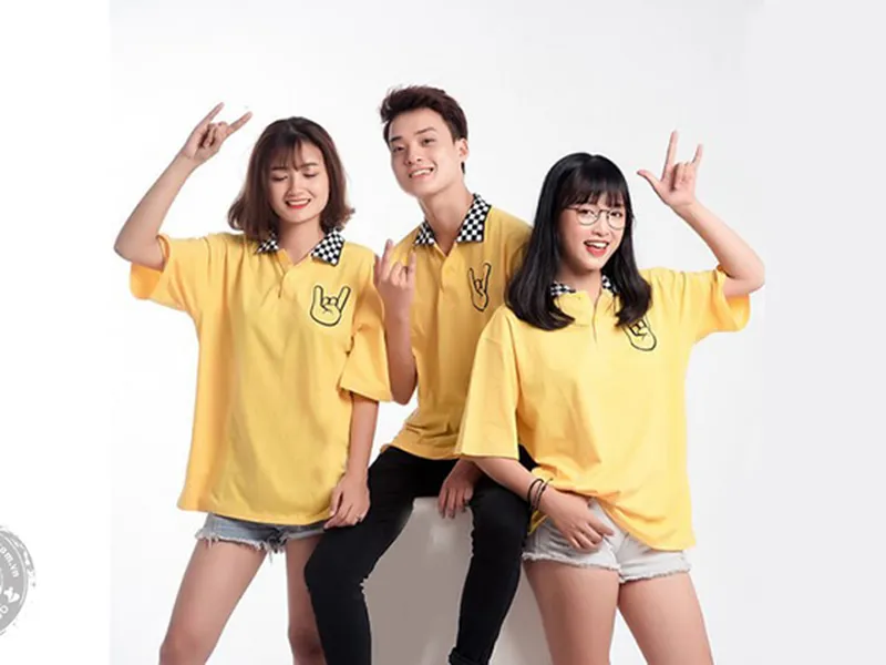 ÁO PHÔNG ĐỒNG PHỤC NHÓM (VÀNG)