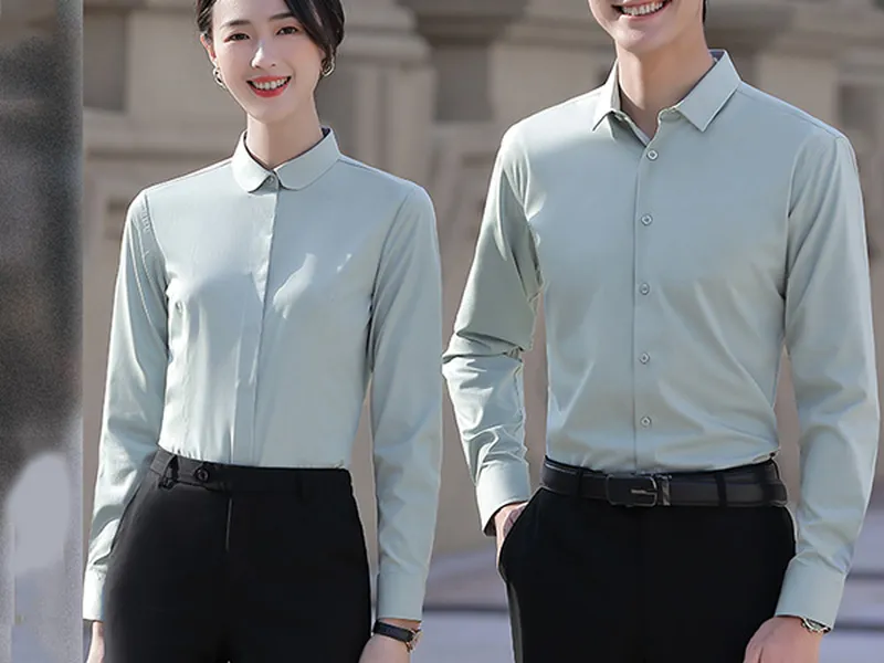 ÁO SƠ MI ĐỒNG PHỤC (XANH BƠ)