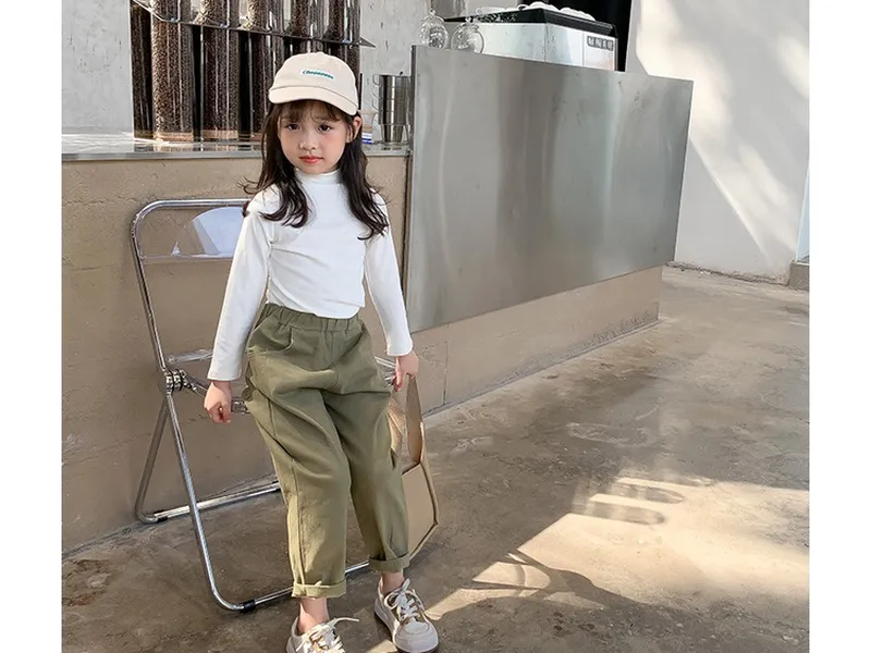 ÁO PHÔNG DÀI TAY TRẺ EM (TRẮNG)