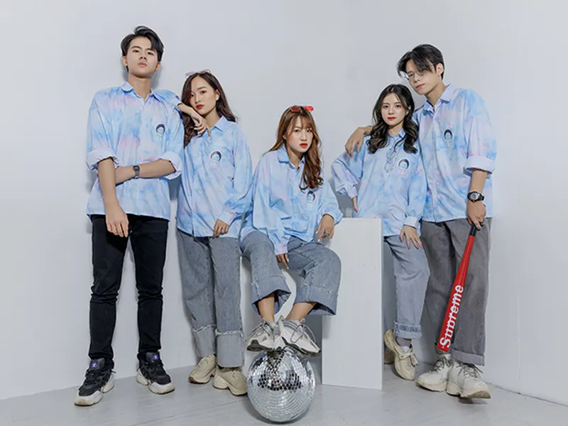 ÁO SƠ MI ĐỒNG PHỤC (XANH)