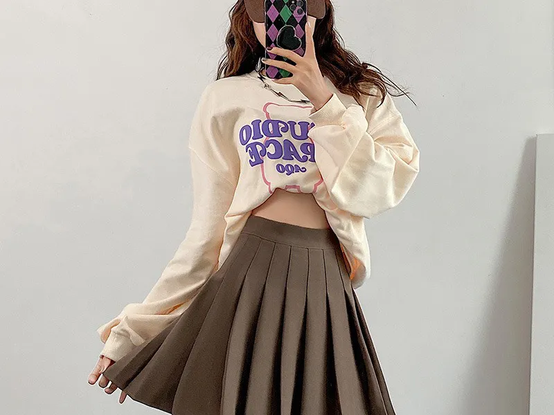 CHÂN VÁY XẾP LY HÀN QUỐC (NÂU TÂY)