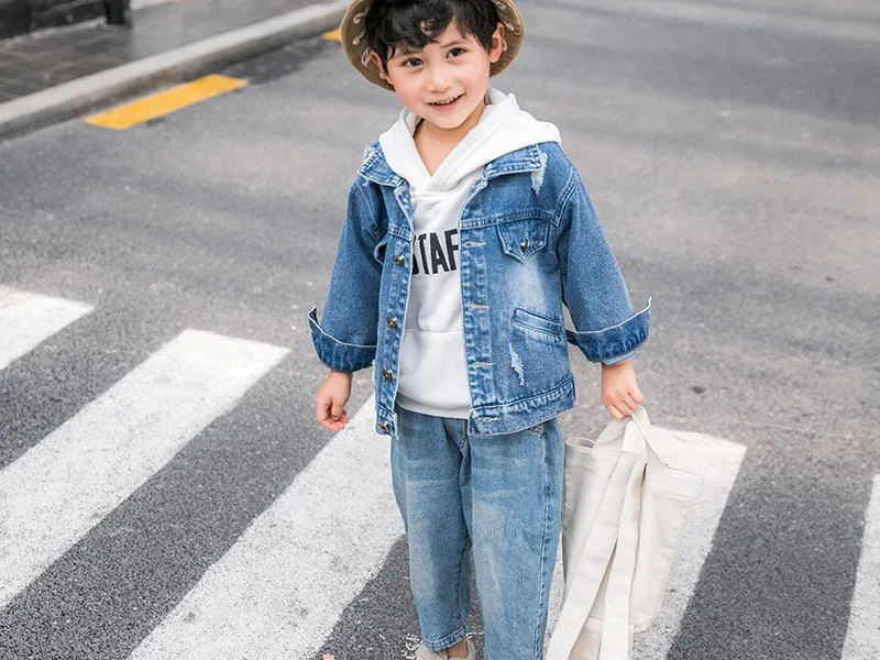 SET ĐỒ JEANS TRẺ EM (XANH)