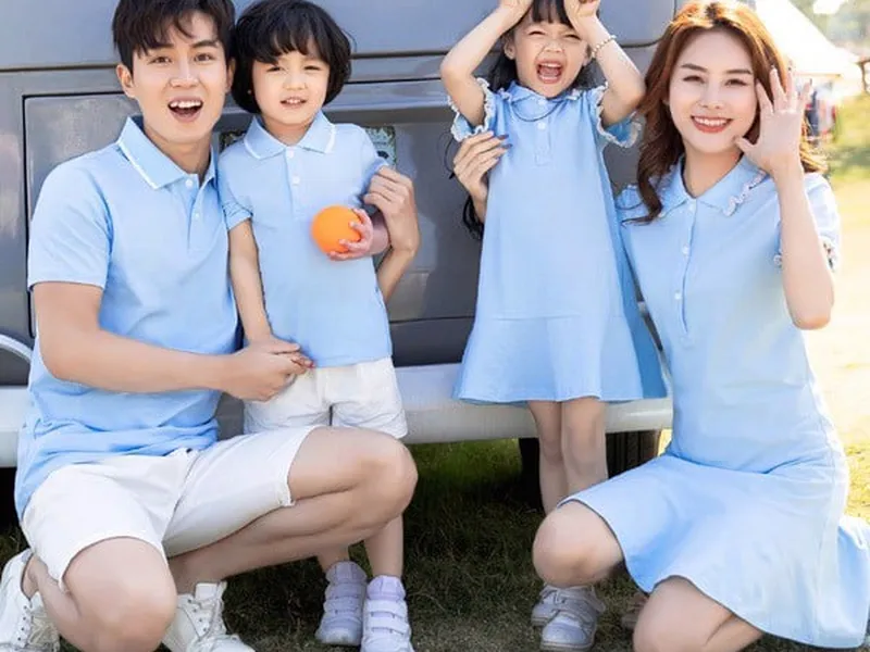 SET ĐỒNG PHỤC GIA ĐÌNH HÀN QUỐC (XANH)