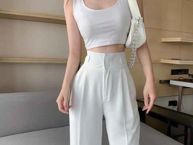 QUẦN ỐNG SUÔNG DÀI HÀN QUỐC (TRẮNG)