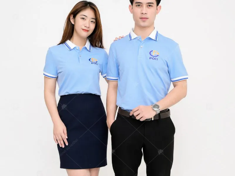 ÁO POLO ĐỒNG PHỤC (XANH SÁNG)