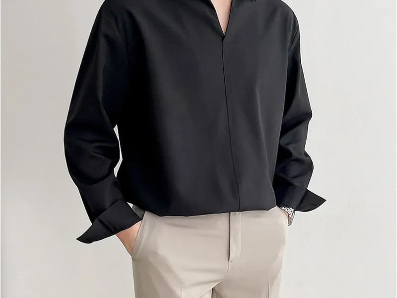 ÁO SƠ MI NAM (ĐEN)