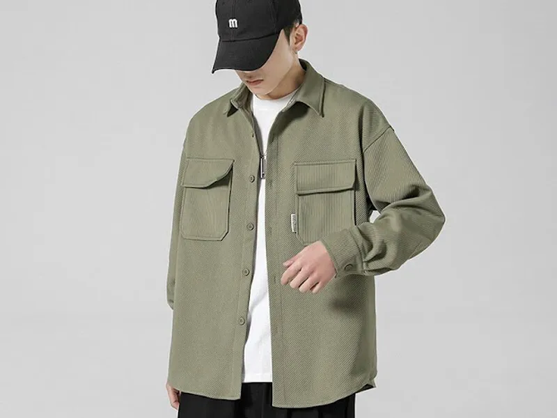 ÁO SƠ MI NAM HÀN QUỐC (XANH)