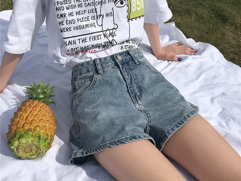 QUẦN SHORT JEANS NỮ HÀN QUỐC (XANH)