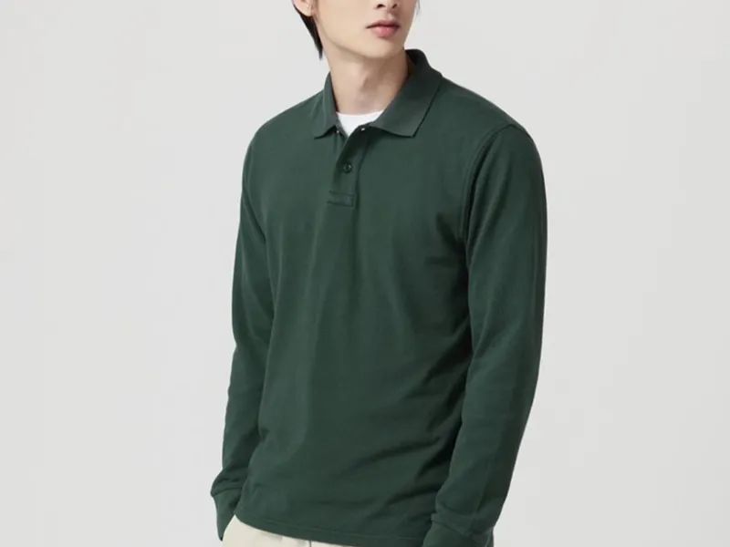 ÁO NAM DÀI TAY (XANH)