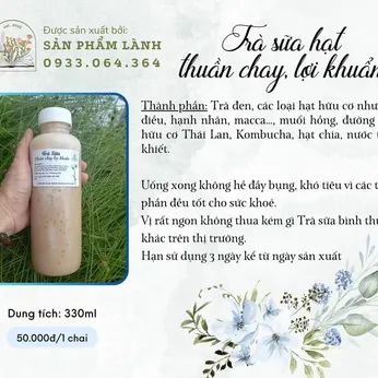 TRÀ SỮA HẠT THUẦN CHAY