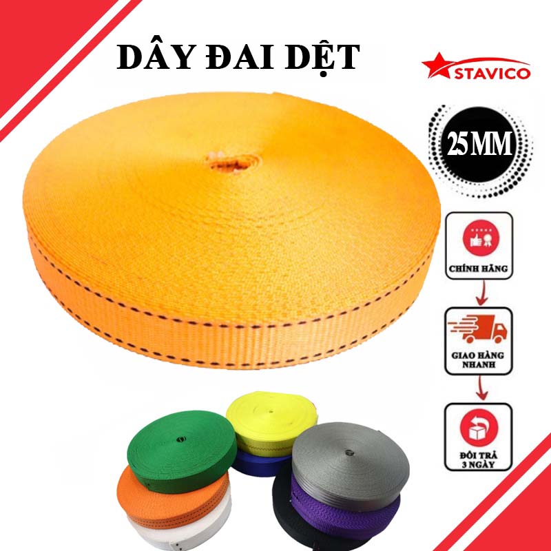 Dây đai dệt 25mm pe 450kgs Dây đai dệt 25mm pe 450kgs