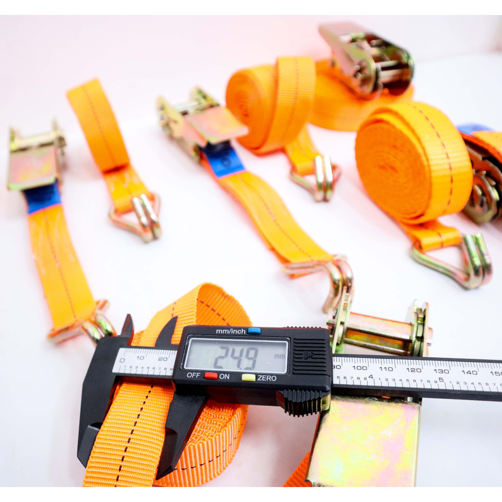 Dây tăng đơ bản 25mm móc j màu cam Dây tăng đơ bản 25mm móc j màu cam