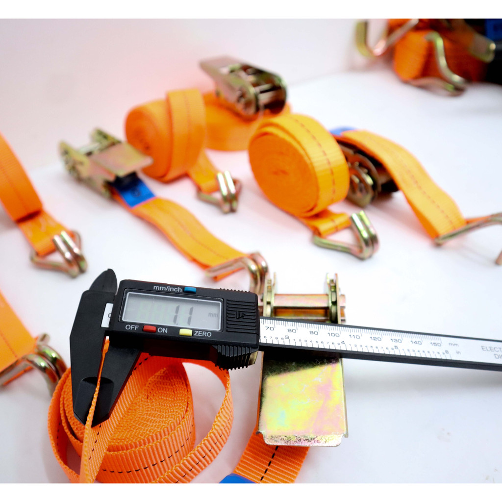 Dây tăng đơ bản 25mm móc j màu cam Dây tăng đơ bản 25mm móc j màu cam