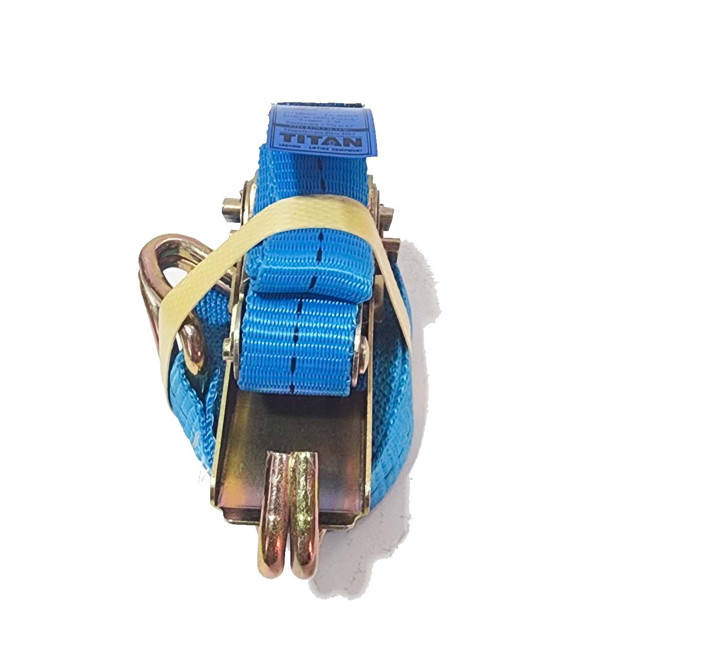 Dây cảo chằng hàng 25mm móc J màu xanh