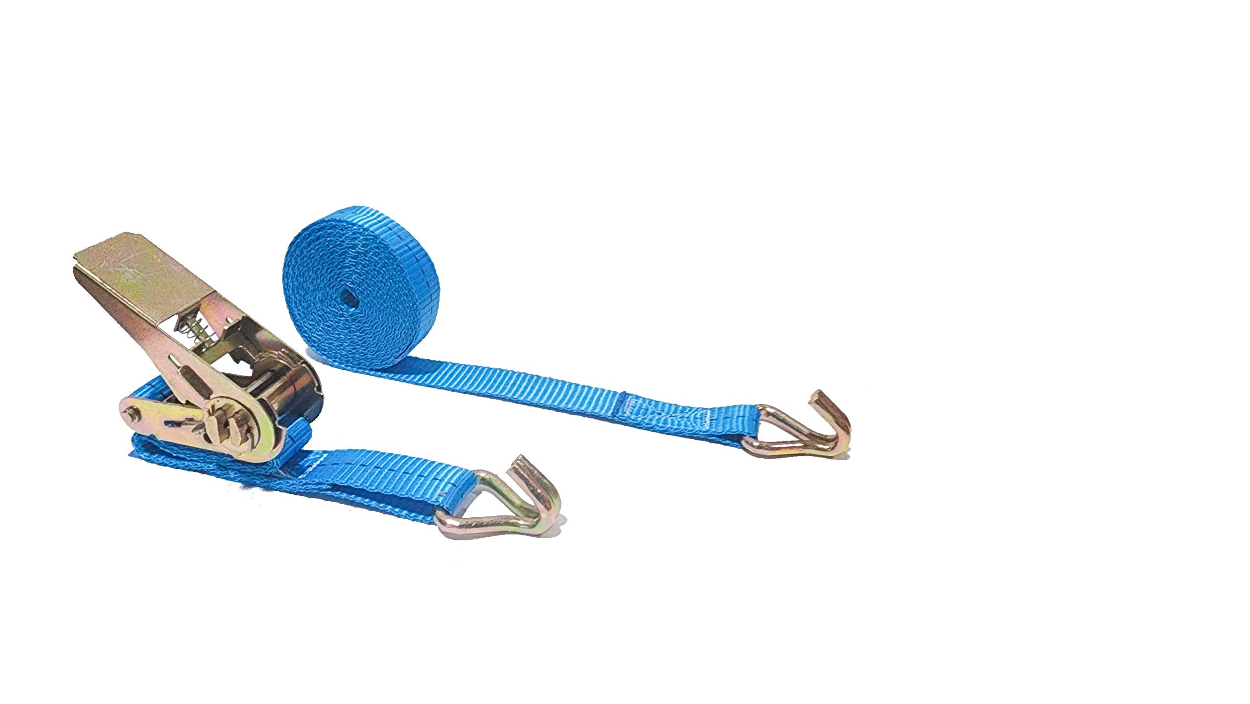 Dây cảo chằng hàng 25mm móc J màu xanh Dây cảo chằng hàng 25mm móc J màu xanh