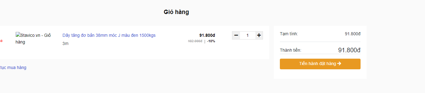 Giỏ hàng stavico Giỏ hàng stavico