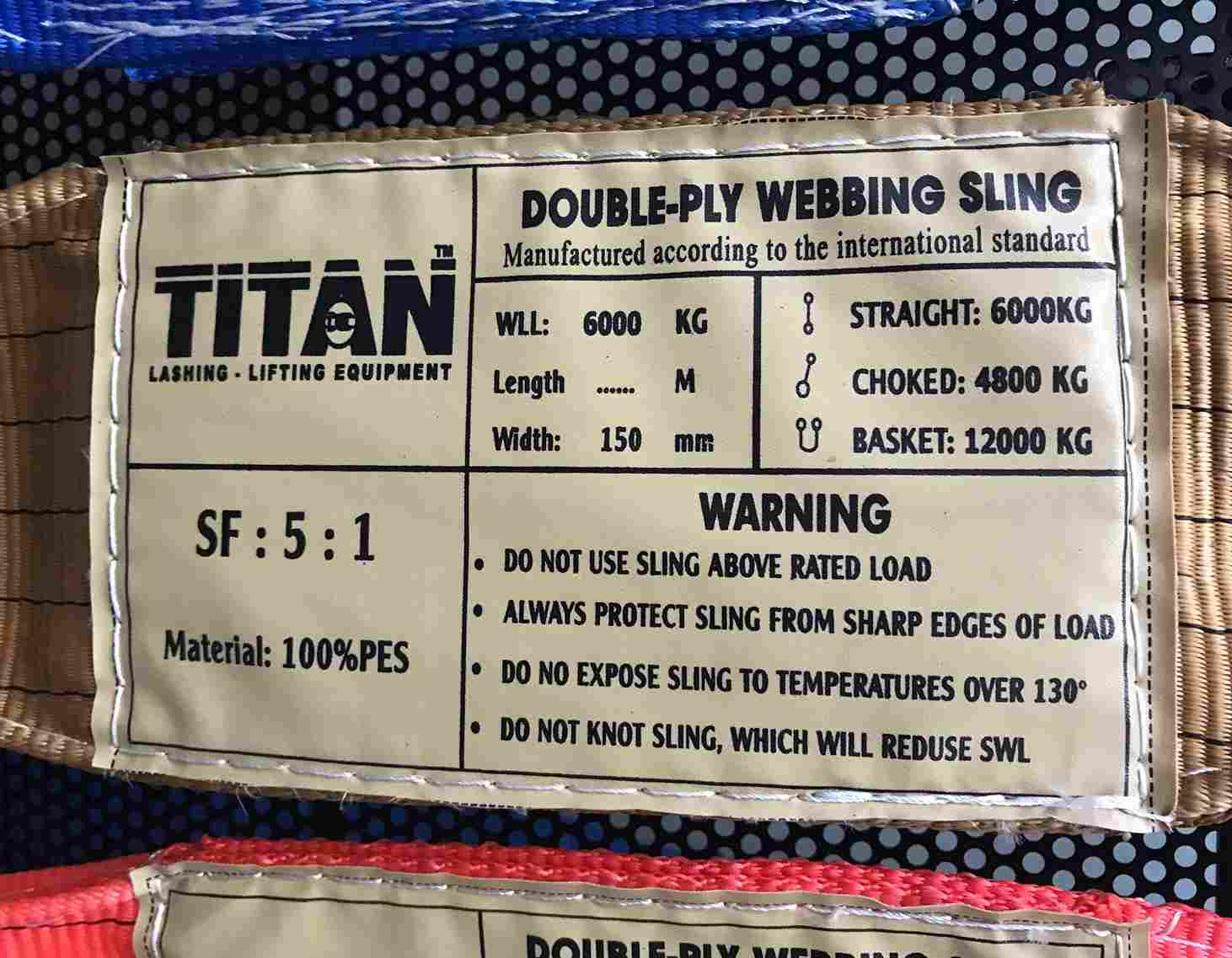 Hệ số an toàn của dây bẹ cẩu hàng