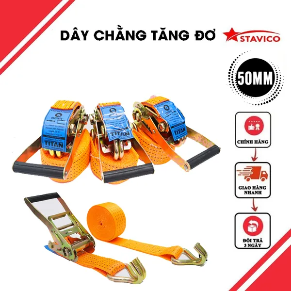 Dây tăng đơ bản 50mm có móc