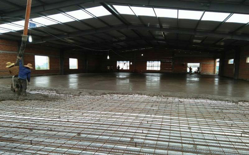 Đơn giá đổ bê tông nền nhà xưởng biện pháp quy trình