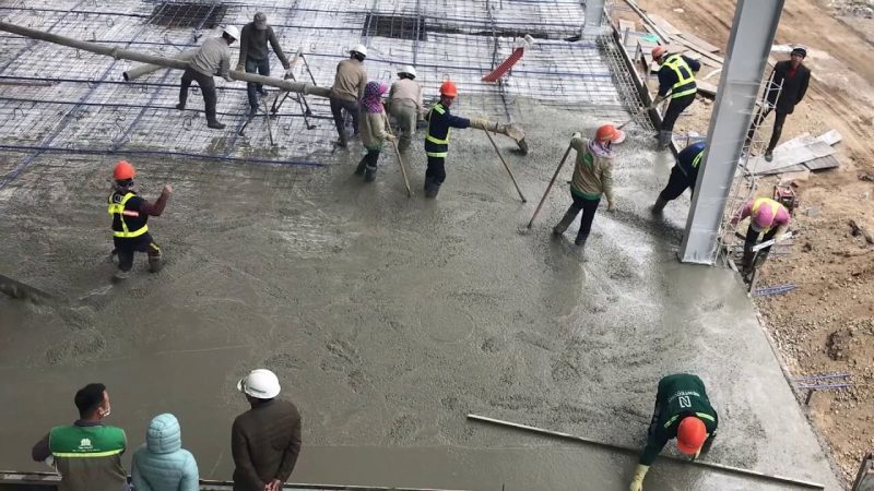 Đơn giá đổ bê tông nền nhà xưởng biện pháp quy trình