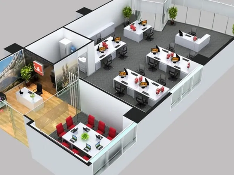 Bản vẽ văn phòng làm việc thiết kế văn phòng